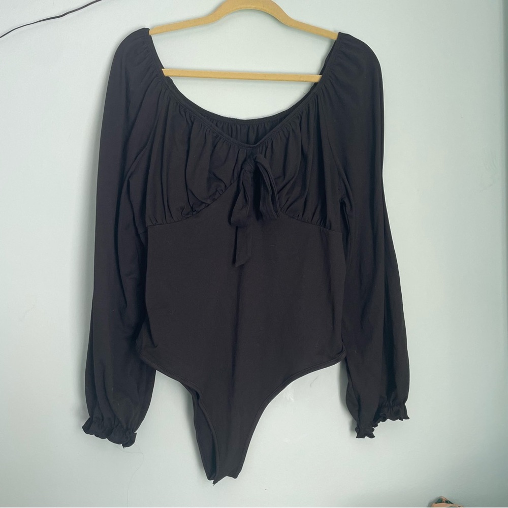 Black Long Sleeve Bodysuit